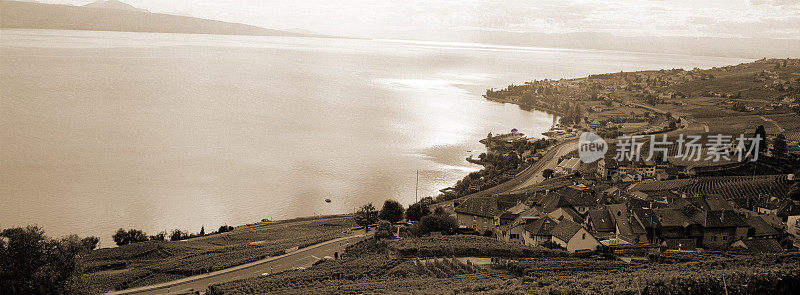 黄昏时分的 Lac leman，维莱特